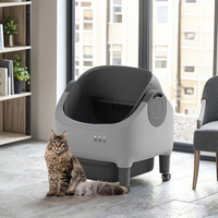 Bac à litière pour chat autonettoyant OEM avec contrôle par application programmable, sans odeur, toilette automatique, nettoyage facile, espace intérieur de 20 L