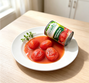Pasta de Tomate Pelado enlatado en Agua Salada, Sabor Dulce Halal, de la Mejor Calidad, en Tambor a Granel, Marca OASIC/OEM - Product Image 1