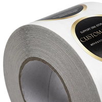 Étiquettes personnalisées en rouleau, imperméables, avec logo d'entreprise imprimé en feuille d'or, pour emballage de produits - Prix usine
