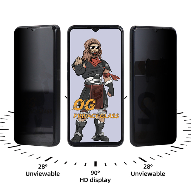 Og Privacy Screen Protectors 9h 2.5D Anti spy Tempered Glass Screen Protector Protective Film for iphone 15 14 13 12 11