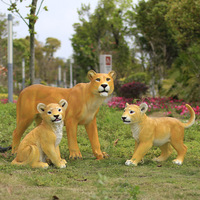 Safari Animaux Thème Fête Événements Location Accessoires Résine Artisanat Fibre De Verre Camel Lama Gorille Girafe Éléphant Statues
