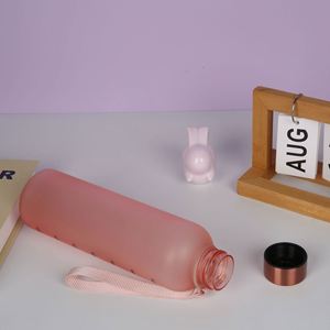 ขวดน้ำพลาสติกแบบพกพา 1000 มล. ปลอดสาร BPA เป็นมิตรกับสิ่งแวดล้อม  แบบกดตรง  พร้อมเคลือบลาย  สำหรับโปรโมชั่น  รับทำโลโก้ตามสั่ง - Product Image 2