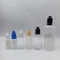 Flacons compte-gouttes de 10ml avec inserts compte-gouttes et bouchons inviolables blancs