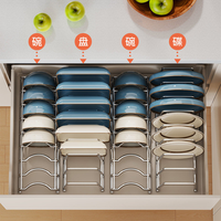 Rak Piring Stainless Steel MIXWARES, Organizer Dapur, Tempat Piring, Pengering untuk Mangkuk, Piring, dan Meja Dapur