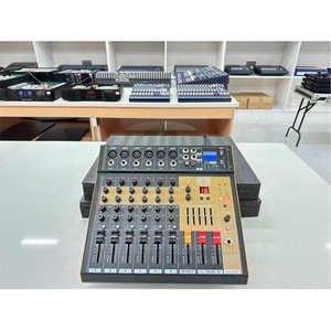 QE-6 nouveau mélangeur de puissance Audio USB 6 canaux avec égaliseur MP3/5 bandes/16 effets DSP/<span class=keywords><strong>ampli</strong></span> 250W * 2CH - Product Image 2