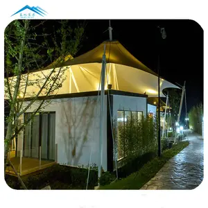 卡塔尔戴尔的预制两卧室房子游泳池度假村帐篷房屋