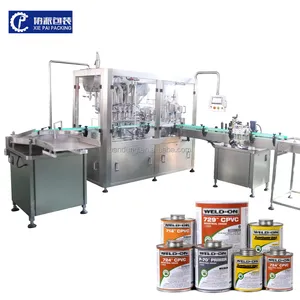 Automatic PVC Industrial Glue Cyanoacrylat Adhesive Gel 502 PVC Super Glue Bottle Filling Machine