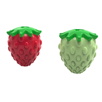 Juguetes Masticables de Lujo para Perros con Forma de Fresa, Multifuncionales, para Limpieza Dental y Masaje de Encías, Ecológicos, Interactivos, Regalos para Perros