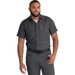 Red Kap Camisa de trabajo de manga corta refrescante para hombre Ropa DE TRABAJO antiestática transpirable de alta visibilidad EN Monos de talla grande - Product Image 6
