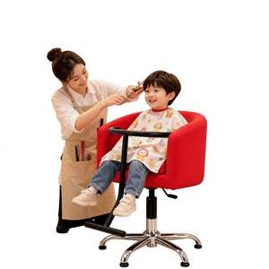 Silla de Peluquería Infantil Dongkai, Estilo Americano, Mini Silla de <span class=keywords><strong>Barber</strong></span>ía para Niños, Altura Ajustable - Product Image 1