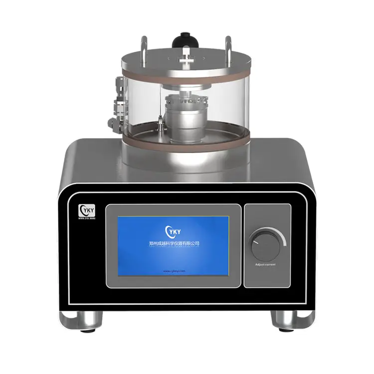 Mini vacuum plasma sputtering coater for SEM nonconductive sample preparation