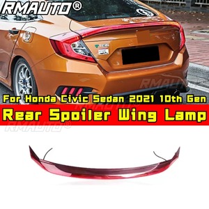Car Rear Spoiler Lamp Accessory Part <b>Plug</b> and Play <b>Tail</b> Lamp <b>Tail</b> Light for Honda Civic Sedan 2021 10th Gen - Product Image 2