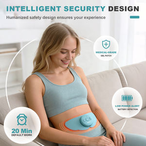 Masajeador de Alta Calidad con 6 Modos y Calor para Aliviar el Dolor Menstrual, Electrodos Reutilizables con Gel, Unidad TENS con Calor - Product Image 6