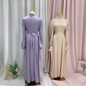 Modest Fashion Active Wear Wholesale in <strong>UK</strong> Rushed Puff Sleeve <strong>Abayas</strong> - Product Image 6