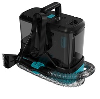 Machine de nettoyage professionnelle portable pour tissus, tapis et canapés, avec double réservoir d'eau, pulvérisation et aspiration