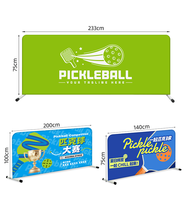 Barrières de pickleball personnalisées avec logo, en Oxford 840D, portables, écologiques, durables, pour encloser un terrain de ping-pong, installation rapide