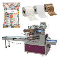 Machine d'emballage automatique multifonctionnelle à bas prix pour serviettes en papier, mouchoirs et sacs plastiques de type oreiller