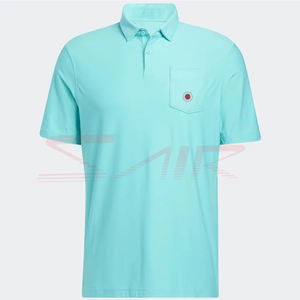 Polos en coton bambou de qualité supérieure pour hommes, à séchage rapide, à la mode avec manches courtes, réversible, coupe régulière. - Product Image 6