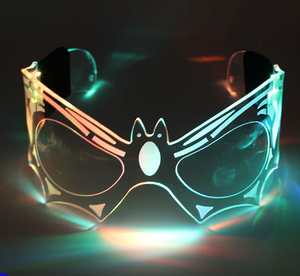 Gafas <span class=keywords><strong>de</strong></span> Tecnología Futurista Cyberpunk, Éxito <span class=keywords><strong>de</strong></span> Ventas 2024, Gafas LED para Cosplay <span class=keywords><strong>de</strong></span> Halloween, Gafas con Visera LED - Product Image 3