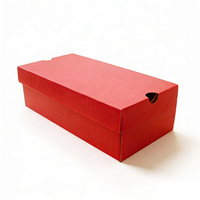 Boîte à chaussures de luxe en carton gaufré imperméable, auto-érectible, avec logo personnalisé, emballage cadeau, vente en gros