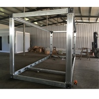 Assemblage modulaire portable pour cadre de conteneur de kit de maison préfabriquée de caserne