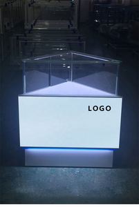 ตู้โชว์โทรศัพท์มือถือแบบกระจกทันสมัยเป็นมิตรกับสิ่งแวดล้อมพร้อมไฟ LED และเคาน์เตอร์ร้านค้า - Product Image 5