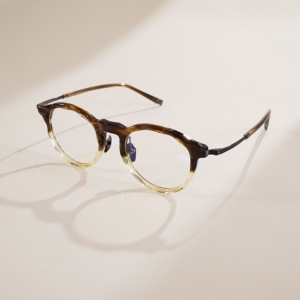 Custom Logo Wholesale Retro Round Optical Frame Thick Eyeglasses Frame Anti Blue Light <b>Glasses</b> Prescription Ready Manufacturer - Product Image 3