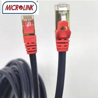 Jaringan Luar Ruangan Kecepatan Tinggi 40G 2000Mhz  berpelindung ganda 22AWG  SSTP  CAT 8 eksterior  flylead  SFTP CAT8  Molex  kabel patch