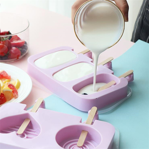 Biểu Tượng Tùy Chỉnh Cấp Thực Phẩm Màu Tím Thỏ Ice Cream Silicone Khuôn Mẫu Tự Làm Dễ Thương Phim Hoạt Hình Popsicle Cho Chân Người Tuyết Bánh Pop Bán Buôn Nhà Sản Xuất - Product Image 3