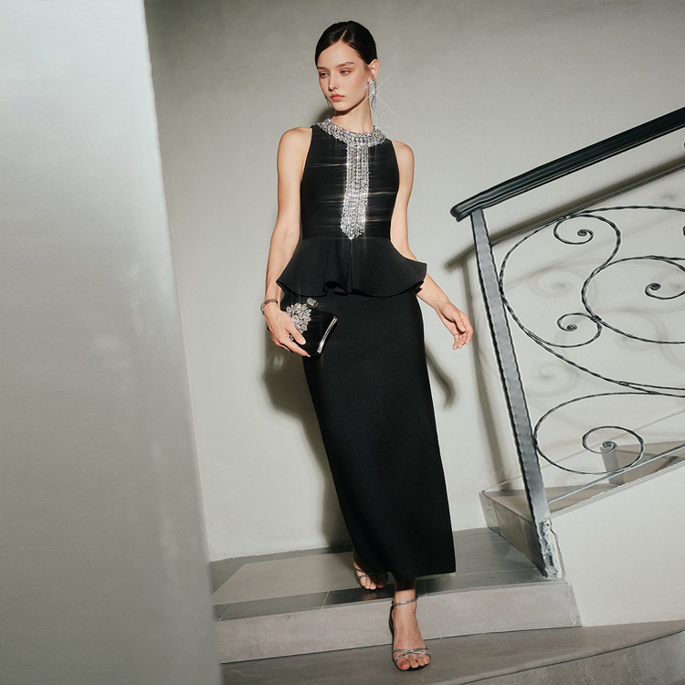 Black Leather Peplum Dress - Stylish & Durable Fashion
