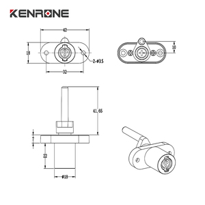 KENRONE 10,000 verrouille une seule clé électronique à tige miniature pour classeurs à tiroirs - Product Image 3