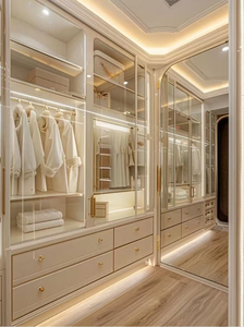 Meubles de vestiaire modernes en bois avec espace de <span class=keywords><strong>dressing</strong></span>/laverie séparé pour chambre à coucher - Product Image 6