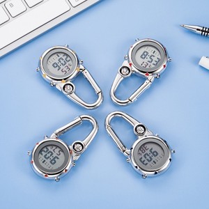 Orologio Multifunzione Luminoso con Moschettone, Timer, Allarme e Bussola - Portachiavi da Esterno per Lavoro e <span class=keywords><strong>Studio</strong></span> - Product Image 1