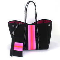 Tas Tote Mewah Wanita Tas Bahu Neoprene Besar Tas Ringan Bolsas Wanita Perjalanan Pantai Liburan Tas Tangan Berkualitas Tinggi Fashion Spanyol