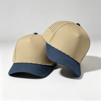 Casquette de baseball unisexe pour homme et femme, couleur contrastée kaki marine, tissu hydrofuge à séchage rapide, coupe confortable, pour activités de plein air