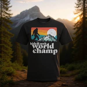 T-shirt Hide & Seek World Champ Bigfoot Mountains - Product Image 3
