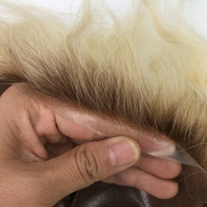 Emeda <span class=keywords><strong>Hair</strong></span> # Prothèse capillaire homme 4T613 couleur ombrée, aspect naturel, par Emeda, base fine en peau, cheveux Remy indiens purs - Product Image 3
