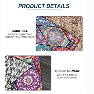 Light Weight Best Selling Recycled Printed Microfiber Suede Wholesale Sand Free Beach Towels