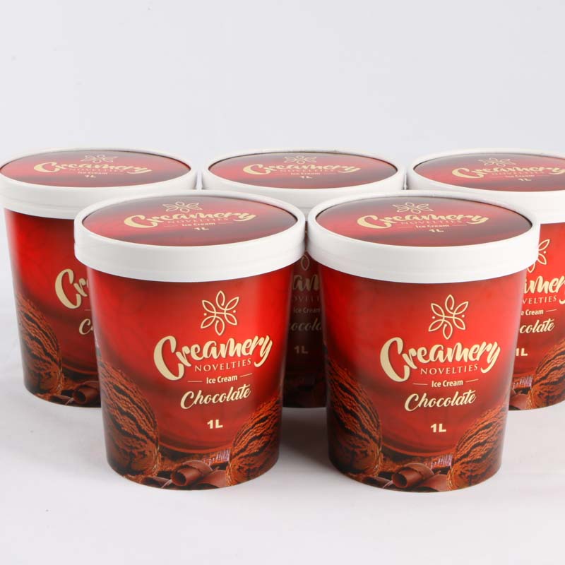 Factory Price Biodegradable Ice Cream Bowl Disposable Eco Friendly Ice Cream Paper Cups With Lid