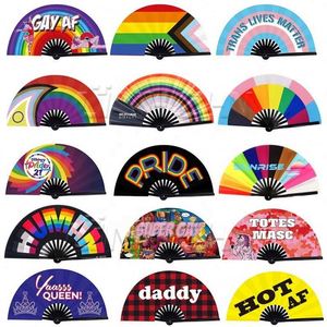 Customizable <b>Large</b> Rave <b>Fan</b> Trendy Loud Clack Hand Folk Art Portable Painted Feature - Product Image 6