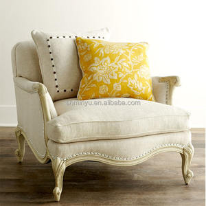 समकालीन एकल और तीन-व्यक्ति मखमल कपड़े के साथ रहने वाले कमरे की शैली ठोस लकड़ी अमेरिकी डिजाइन - Product Image 5