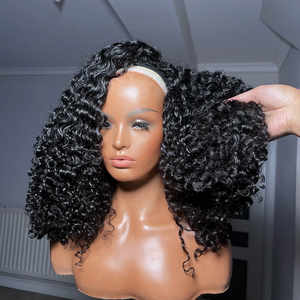 300% ใหม่วิกผมอัฟโฟรผมหยิกแบบบราซิลเลี่ยนทรงอัปเกรด3 in 1วิกผมครึ่งเดียวไร้กาววิกผมพับได้ไร้รอยต่อคลิป INS - Product Image 1