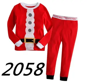पायजामा बच्चों को 100% के लिए बच्चों कपास बच्चों नाइटवियर क्रिसमस कपड़े सेट बच्चे लड़कों लड़कियों सूट