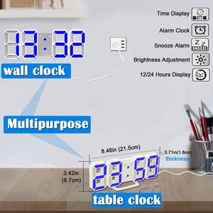 Reloj Despertador Digital Metálico al por Mayor, Silencioso, para Estudiantes, de Escritorio, con LED de Alto Volumen - Product Image 4