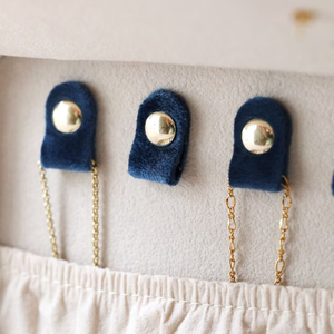 Custom Logo Portable Velvet Rectangle Luxurious <b>Travel</b> Jewelry Storage Box <b>Mirror</b> Small Organized Storage Case for Women's Stud - Product Image 5