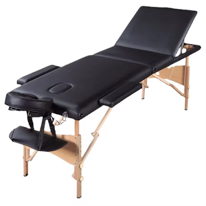 Table <span class=keywords><strong>de</strong></span> <span class=keywords><strong>massage</strong></span> moderne <span class=keywords><strong>en</strong></span> <span class=keywords><strong>bois</strong></span> et cuir <span class=keywords><strong>de</strong></span> haute qualité, pliable <span class=keywords><strong>en</strong></span> 3 sections, portable, pour salon <span class=keywords><strong>de</strong></span> beauté, salle <span class=keywords><strong>de</strong></span> sport, équipement <span class=keywords><strong>de</strong></span> salle <span class=keywords><strong>de</strong></span> bain - Product Image 2