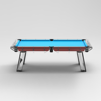 Designer moderne de luxe direct d'usine Table de billard et de billard en verre de 9 pieds et 8 pieds Table de billard en ardoise de luxe personnalisée