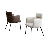 Table de salle à manger moderne de luxe en métal noir avec 4 chaises meubles en marbre de qualité pour restaurant à vendre