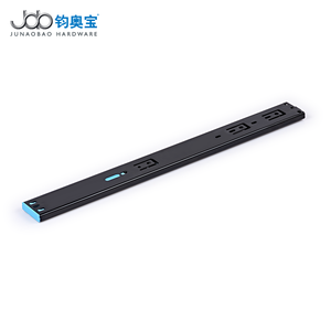 Glissière de tiroir JOB à ouverture par pression et fermeture amortie, montage latéral, extension complète, à roulement à billes, pour armoire et commode de <span class=keywords><strong>cuisine</strong></span> - Product Image 1