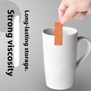 Étiquette de liège auto-collante manuscrite autocollant clé auto-adhésive étanche <span class=keywords><strong>pour</strong></span> la maison <span class=keywords><strong>cuisine</strong></span> bouteille d'épices petite marque mémo vierge - Product Image 3